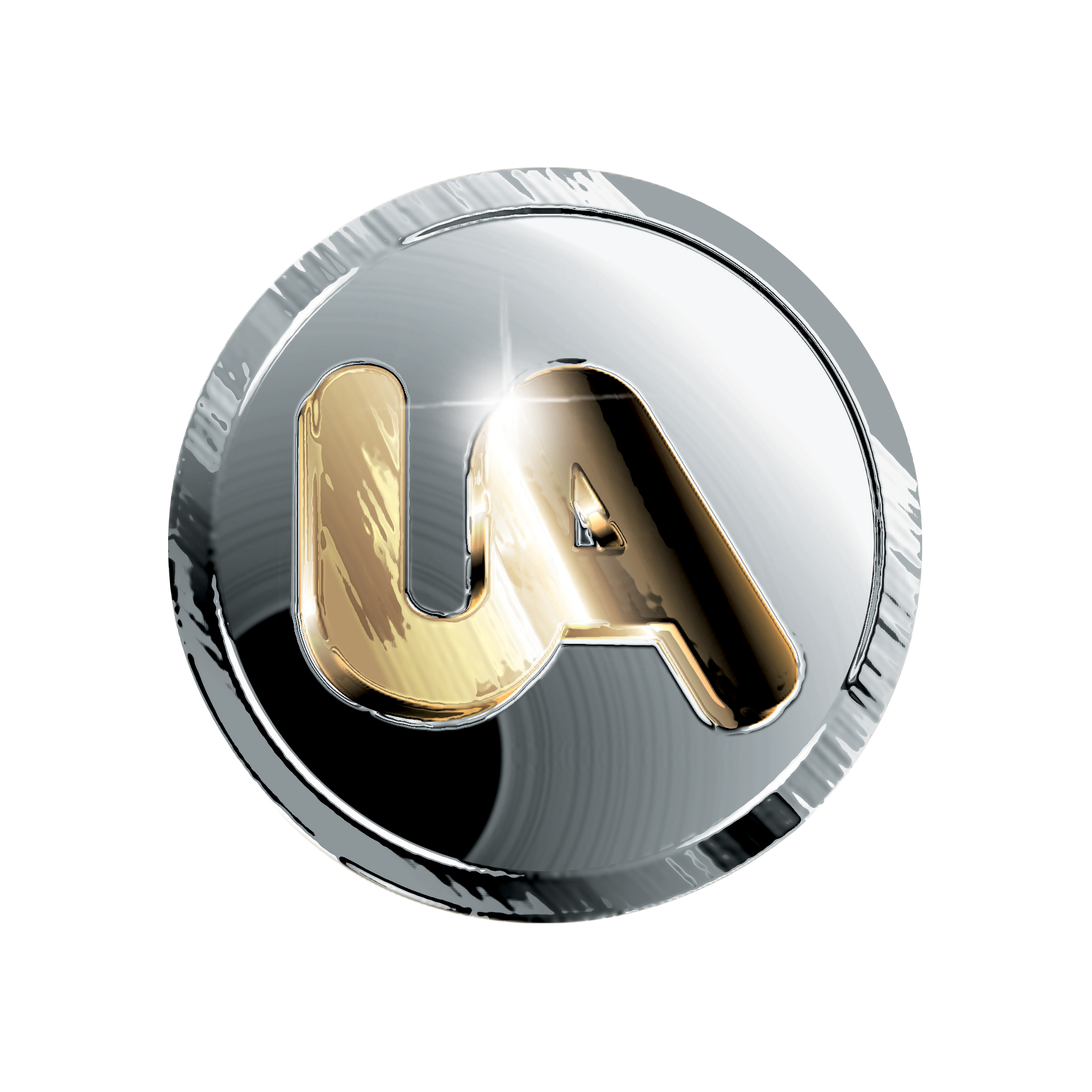 UA Logo – Color White Text